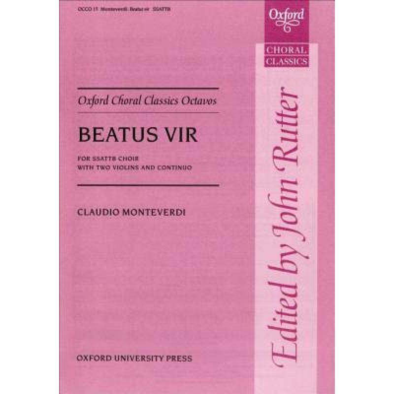 预订 beatus vir: vocal score [9780193417892]