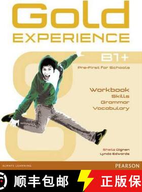 【3-4周达】Gold Experience B1+ Language and Skills Workbook [9781292159485]