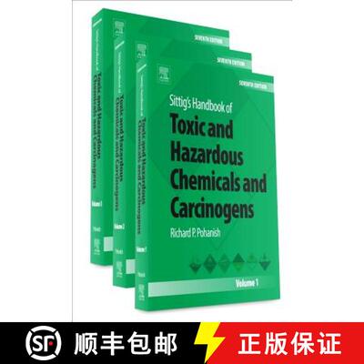 【3-4周达】Sittig's Handbook of Toxic and Hazardous Chemicals and Carcinogens [9780323389686]