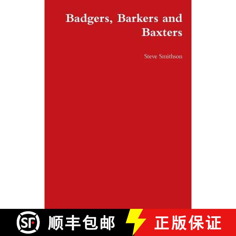 【3-4周达】Badgers, Barkers and Baxters [9780244681746]
