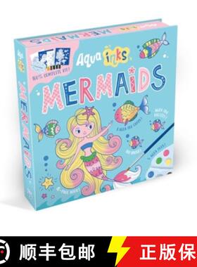 【3-4周达】Aqua Inks Mermaids [9781835550137]