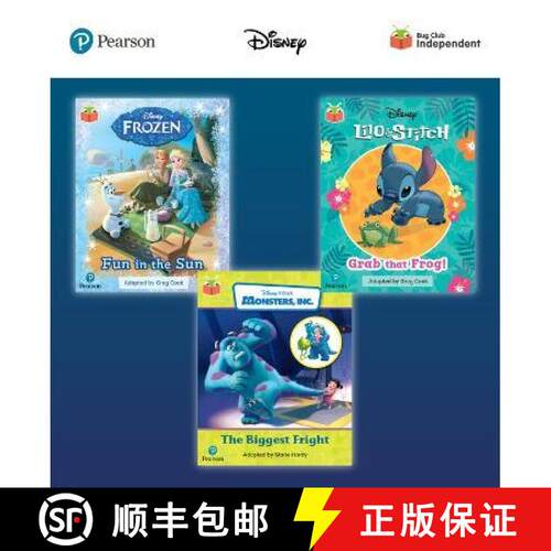 【3-4周达】Pearson Bug Club Disney Reception Pack B, including decodable phonics readers for phases 2... [9781292720456]