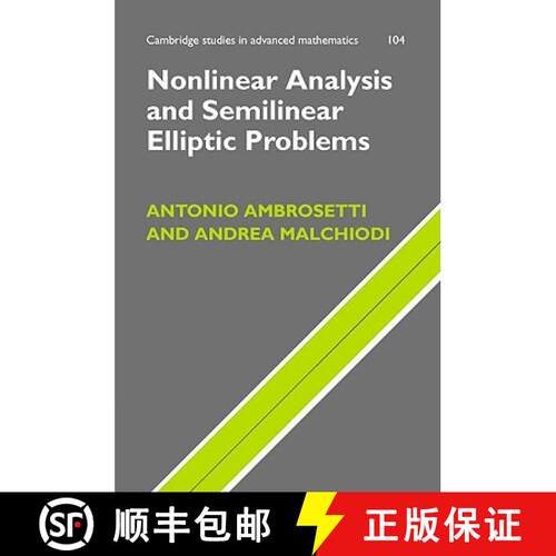 【3-4周达】精装 Nonlinear Analysis and Semilinear Elliptic Problems: - Nonlinear Analysis and Semilin... [9780521863209]