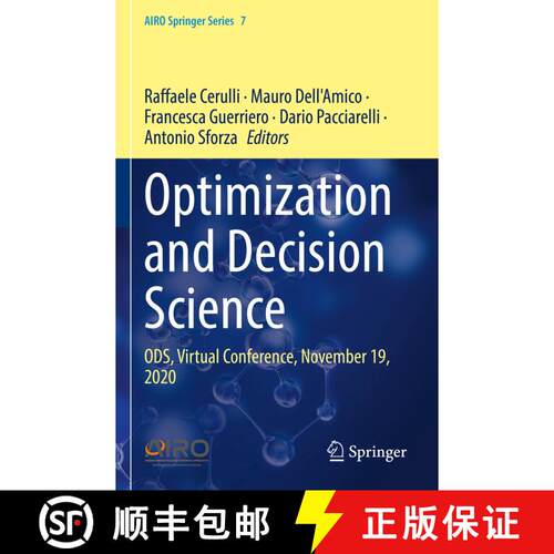【3-4周达】Optimization and Decision Science: ODS, Virtual Conference, November 19, 2020 [9783030868437]