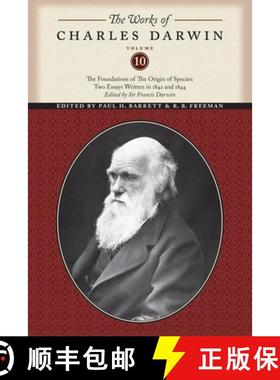 【3-4周达】Works of Charles Darwin, Volume 10: The Foundations of the Origin of the Species: Two Essa... [9780814720530]