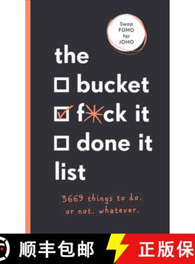 【3-4周达】The Bucket, F*ck it, Done it List : 3,669 Things to Do. Or Not. Whatever [9781529104745]