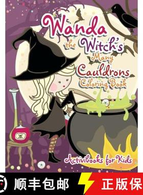 【3-4周达】Wanda the Witch's Many Cauldrons Coloring Book [9781683216421]