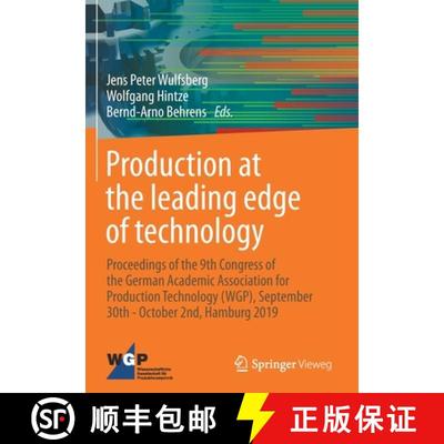 【3-4周达】Production at the leading edge of technology: Proceedings of the 9th Congress of the Germa... [9783662604199]