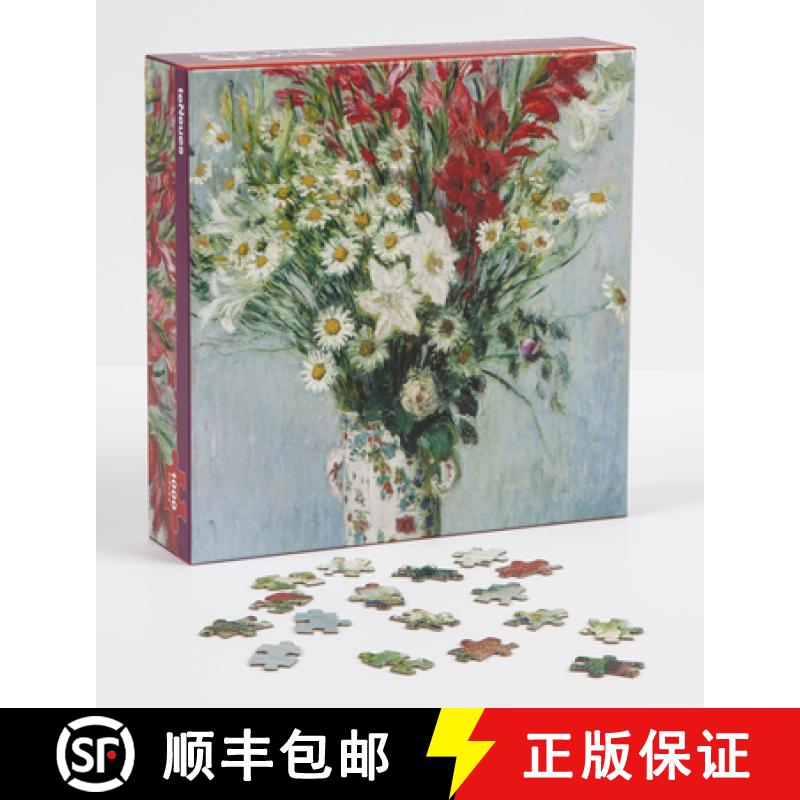 【3-4周达】Teneues - 1,000 Piece Puzzle: Bouquet of Gladioli by Claude Monet, Full Color Printed Puzz... [9781623259297]