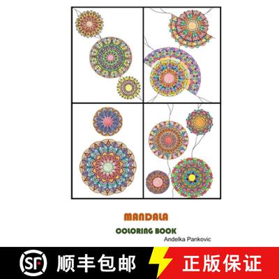 【3-4周达】MANDALA - Coloring book for adults [9781365302589]