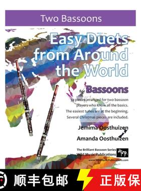 【3-4周达】Easy Duets from Around the World for Bassoons: 32 exciting pieces arranged for two players... [9781914510175]