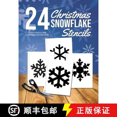【3-4周达】Christmas Snowflake Stencils: 24 Paper Stencils for Winter Decorations [9781636571119]