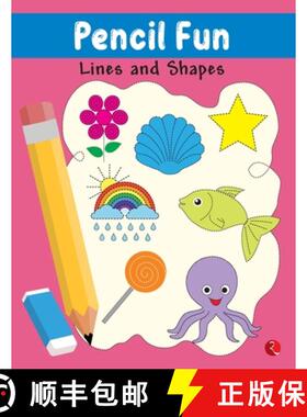 【3-4周达】Pencil Fun: Lines and Shapes Book of Pencil Control, Practice Pattern Writing (Full Color ... [9789355205186]