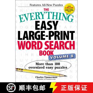 【3-4周达】The Everything Easy Large-Print Word Search Book, Volume 8, Volume 8: More Than 100 Oversi... [9781507204825]