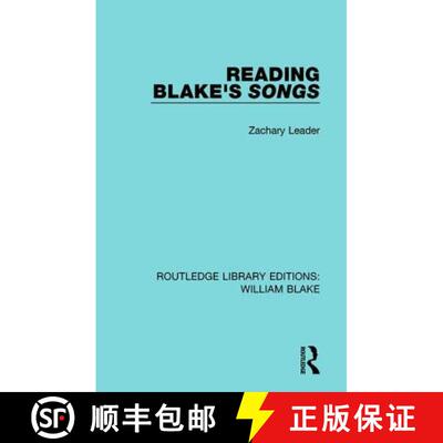 【3-4周达】READING BLAKE'S SONGS (RLE, WILLIAM [9781138939127]
