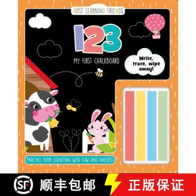 【3-4周达】精装 123 - My First Chalkboard [9781912738663]