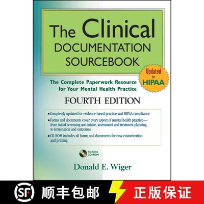 【3-4周达】The Clinical Documentation Sourcebook: The Complete Paperwork Resource For Your Mental Hea... [9780470527788]