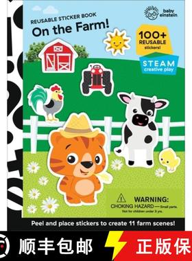 【3-4周达】Baby Einstein: On the Farm! Reusable Sticker Book: Reusable Sticker Book [9781503760387]