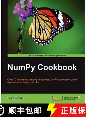 预订 Numpy Cookbook [9781849518925]