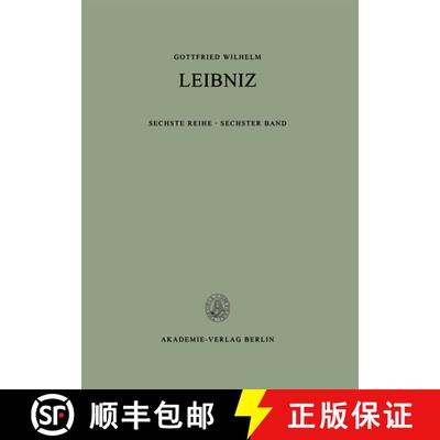 【3-4周达】精装 Saemtliche Schriften Und Briefe: - Philosophische Schriften, 6: Nouveaux Essais Sur l... [9783050010359]
