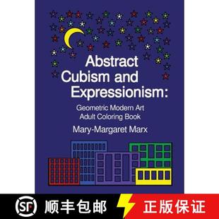 9781945078002 Geometric Adult Art Modern Book 4周达 Abstract Cubism and Coloring Expressionism
