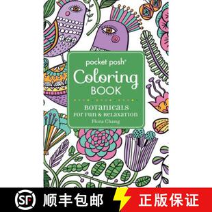 Relaxation 4周达 Adult Posh Book Volume Fun Pocket for Botanicals 9781449480394 Coloring