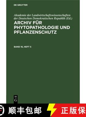 预订 Archiv Für Phytopathologie Und Pflanzenschutz. Band 16, Heft 5 [9783112654750]