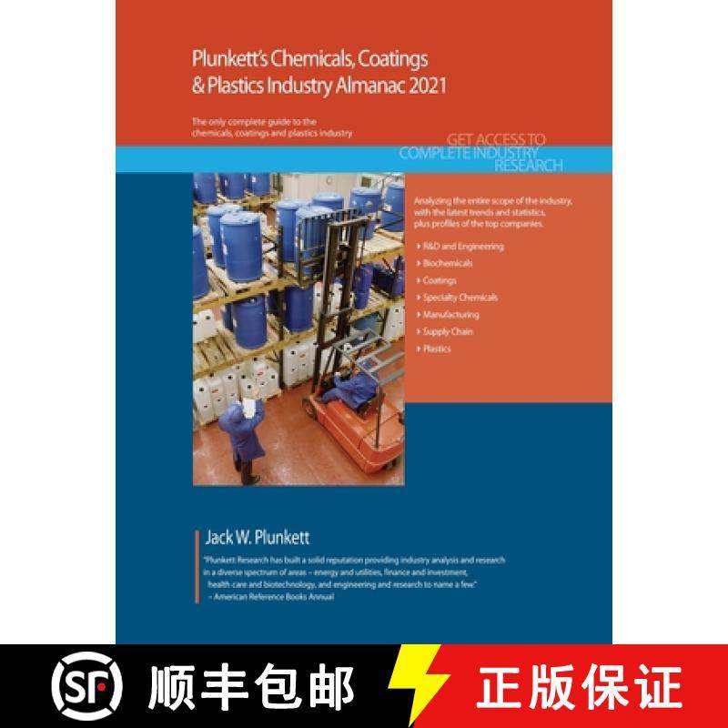 预订 Plunkett's Chemicals, Coatings & Plastics Industry Almanac 2021: Chemicals, Coatings & Plastics ... [9781628315776]