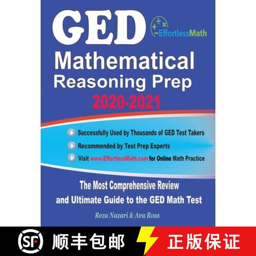 【3-4周达】GED Mathematical Reasoning Prep 2020-2021: The Most Comprehensive Review and Ultimate Guid... [9781646121984]