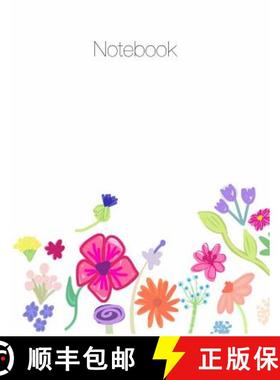 【3-4周达】Notebook, Large, 8.5 X 11, Ruled + Grid Notes, Floral Cover Theme [9781941775332]