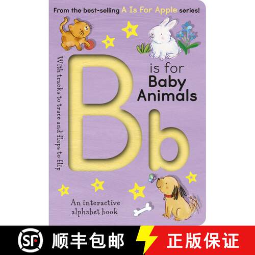 【3-4周达】B is for Baby Animals: An interactive alphabet book [9781664352025]