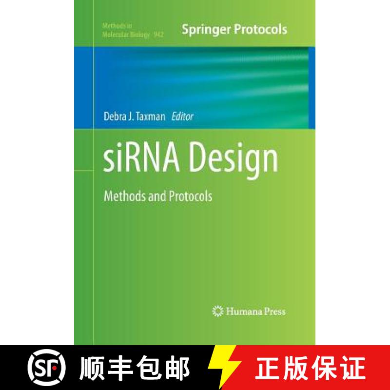 【3-4周达】siRNA Design : Methods and Protocols [9781493959785]