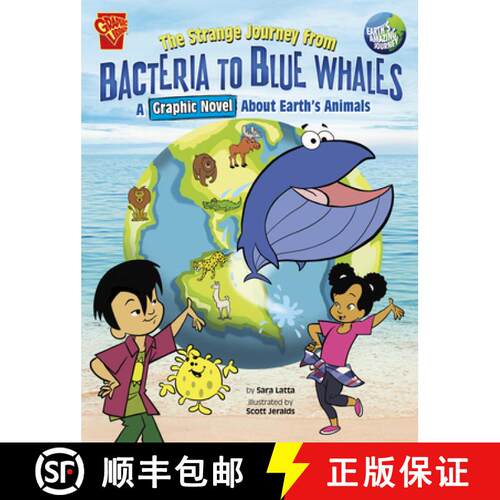 预订 精装 The Strange Journey from Bacteria to Blue Whales: A Graphic Novel about Earth's Animals [9781666393569]