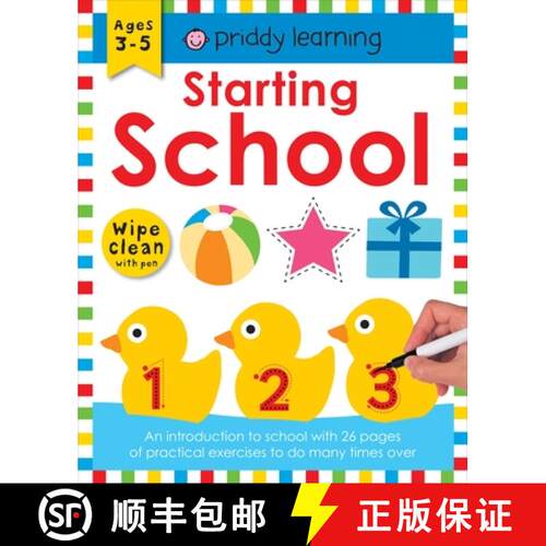 【3-4周达】Starting School: Wipe Clean Workbooks [9781783415984]