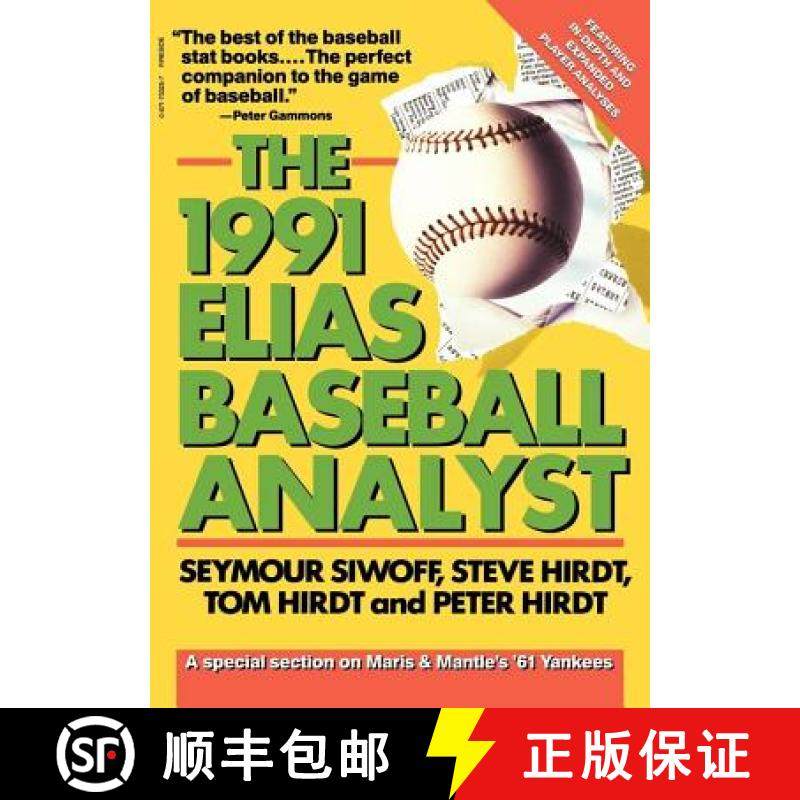 【3-4周达】Elias Baseball Analyst, 1991 [9780671733254]