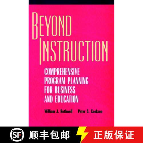 【3-4周达】精装 Beyond Instruction: Comprehensive Program Planningfor Business And Education [Wiley经管] [9780787903282]