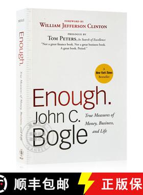 现货 博格长赢投资之道 Enough: True Measures Of Money, Business, And Life [Wiley金融] [9780470524237]