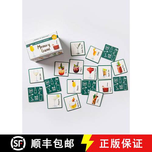 【3-4周达】Alcoholic Drinks Memory Card Game - Fun Matching Game for Adults - Perfect for Parties & G... [9781488969263]