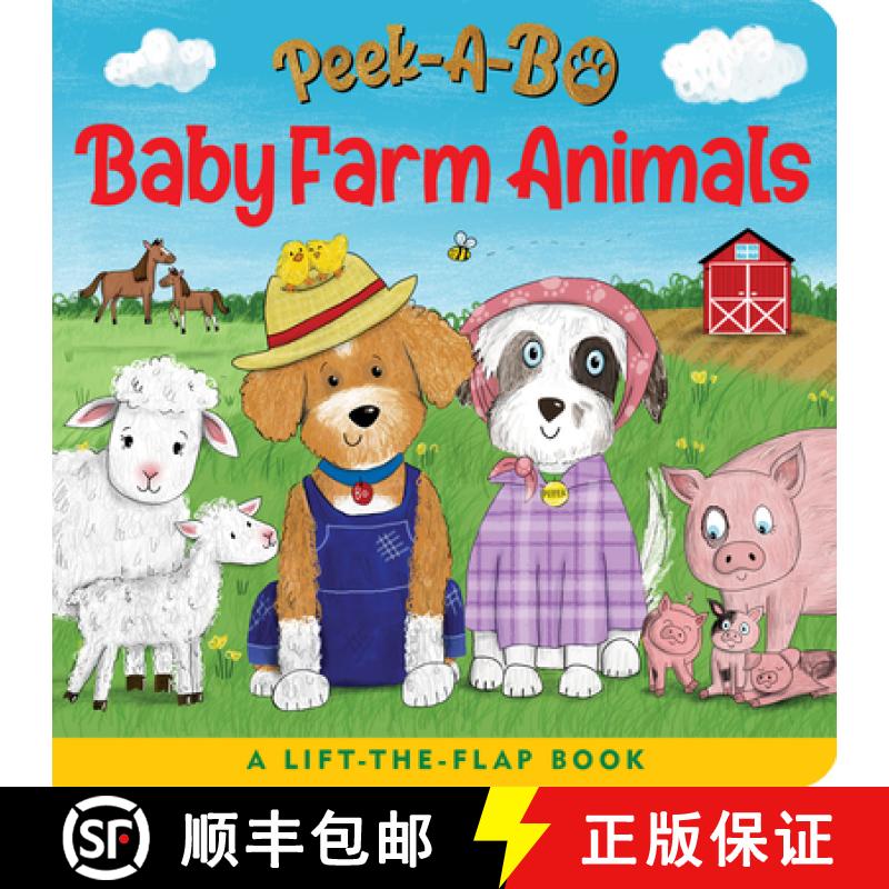 【3-4周达】Peek-A-Bo! Baby Farm Animals (a Lift-The-Flap Board Book) [9781441344021]