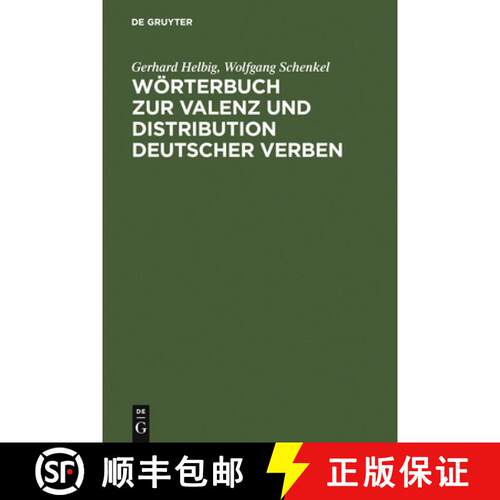 【3-4周达】精装 Woerterbuch Zur Valenz Und Distribution Deutscher Verben [9783484104563]