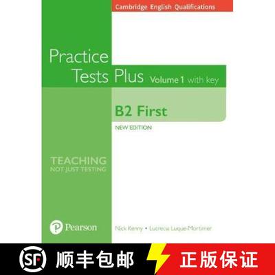 【3-4周达】Cambridge English Qualifications: B2 First Practice Tests Plus Volume 1 with key [9781292208756]