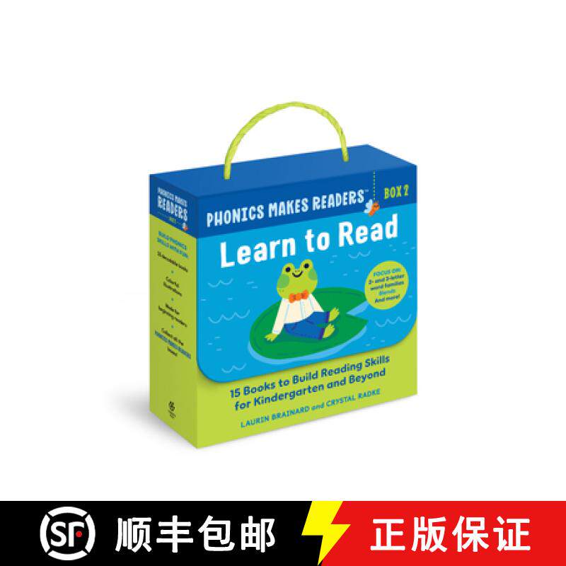 预订 Phonics Makes Readers: Learn to Read Box 2: 15 Books to Build Reading Skills for Kindergarten an... [9798886081565]