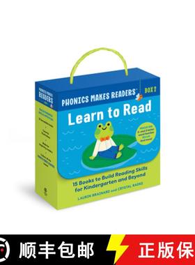 预订 Phonics Makes Readers: Learn to Read Box 2: 15 Books to Build Reading Skills for Kindergarten an... [9798886081565]