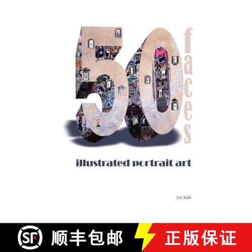 【3-4周达】精装 50 faces: illustrated portrait art [9781922415042]