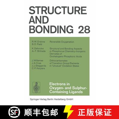 【3-4周达】Electrons in Oxygen- and Sulphur Containing Ligands (Softcover reprint of the original 1st... [9783662154984]