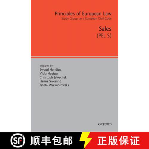 【3-4周达】精装 Principles of European Law: Volume Five: Sales Contract [9780199229390]