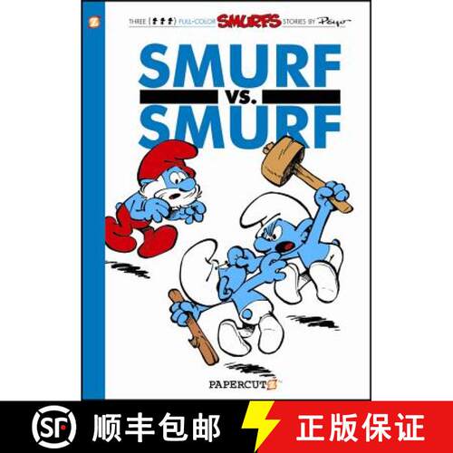 【3-4周达】精装 Smurfs #12: Smurf versus Smurf, The [9781597073219]