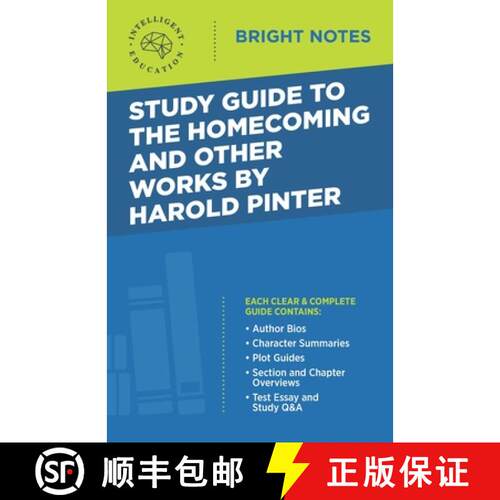 【3-4周达】Study Guide to The Homecoming and Other Works by Harold Pinter [9781645421801]