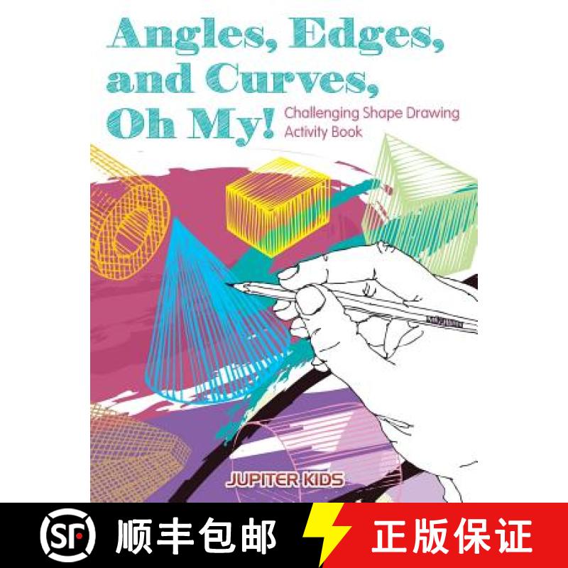 【3-4周达】Angles, Edges, and Curves, Oh My! Challenging Shape Drawing Activity Book [9781683261810]