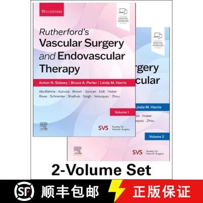 【3-4周达】Rutherford's Vascular Surgery and Endovascular Therapy, 2-Volume Set [9780443286179]